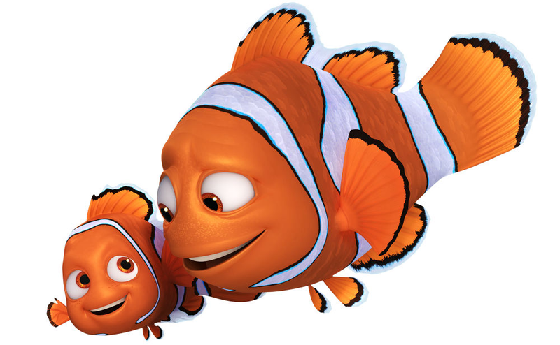 Marlin and Nemo, the stars of Finding Nemo, are back here in a supporting role.